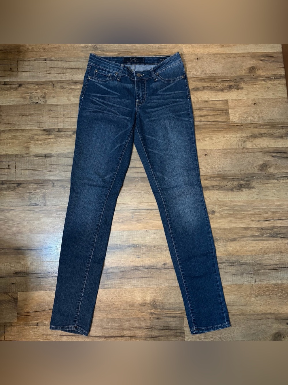 Jessica Simpson Kiss Me Dark Wash Skinny Jeans Jeggings Size 28 Y2K Indie